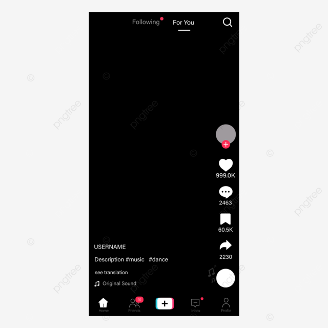 Ảnh TikTok giao diện âm nhạc