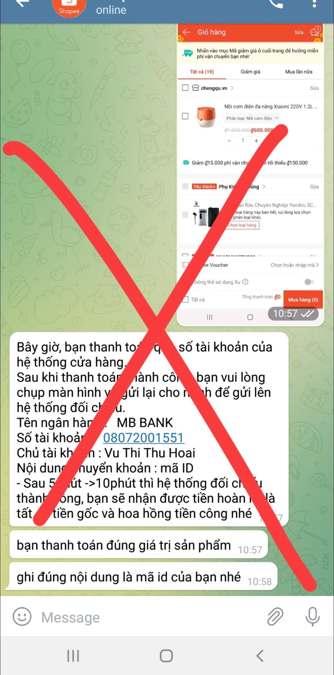 Cảnh giác lừa đảo Shopee