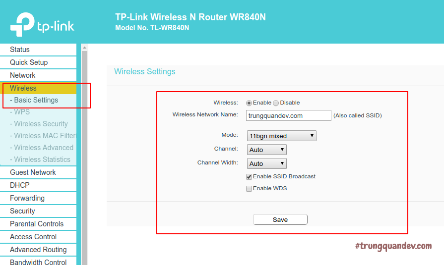 Cấu hình Wifi TP-Link