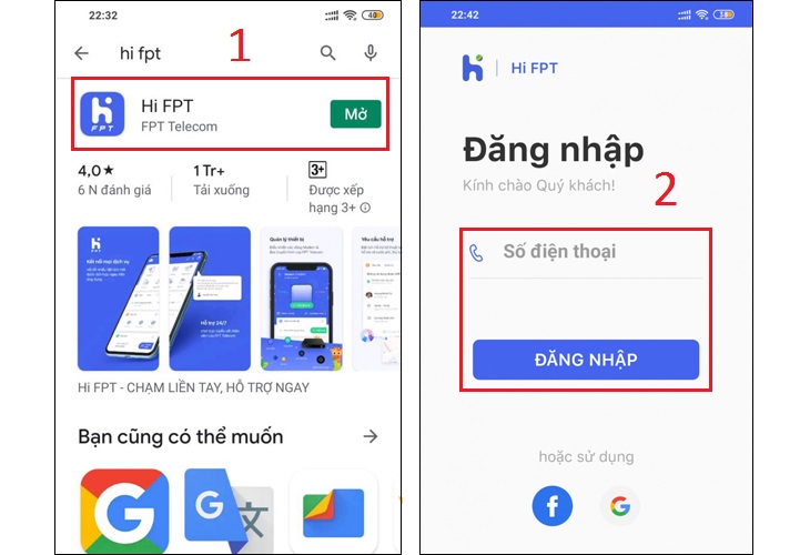 Đổi pass Wifi qua app FPT