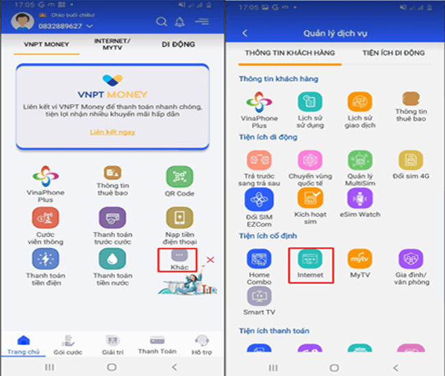 Đổi pass Wifi qua app VNPT