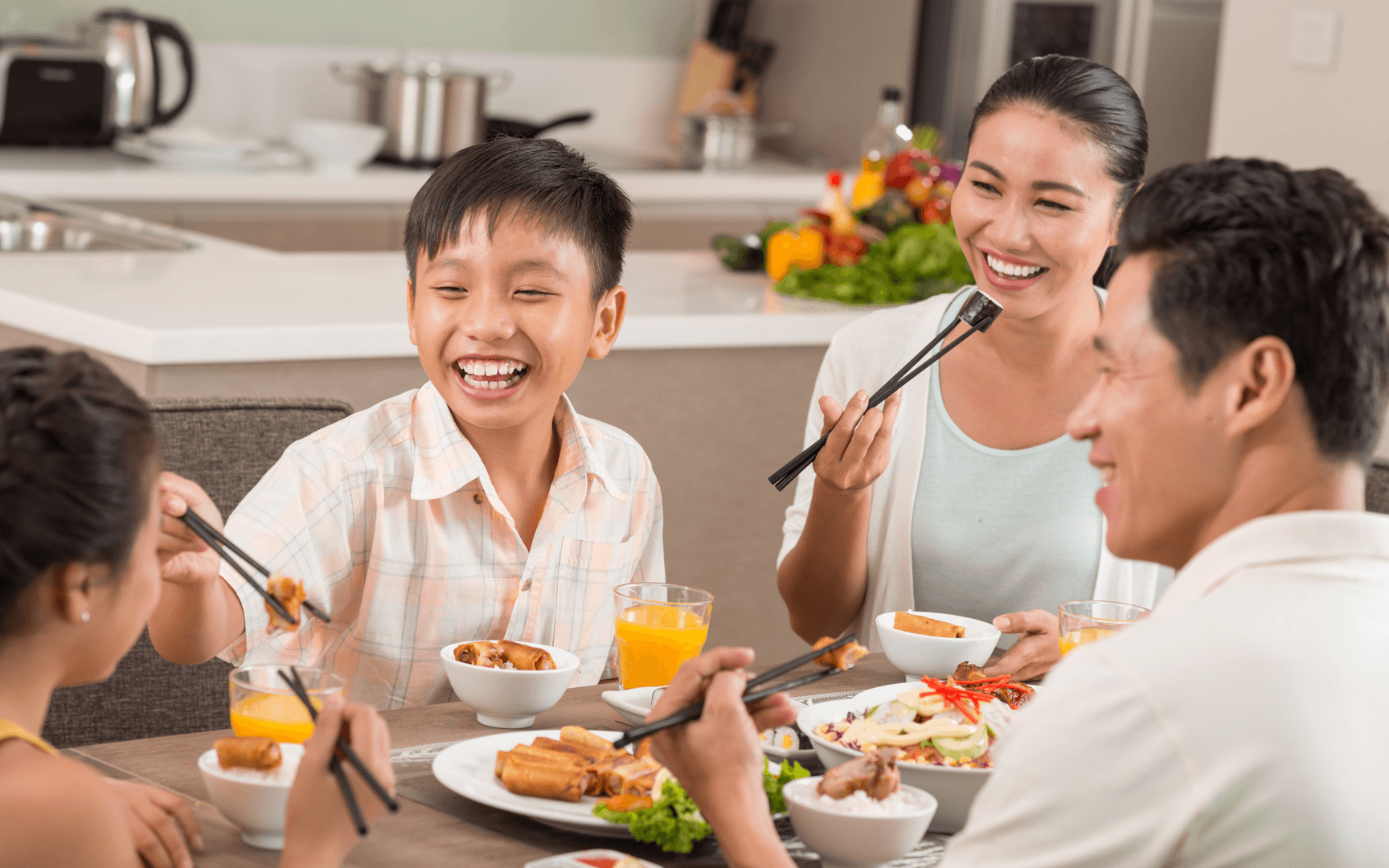 Gia đình buổi sáng