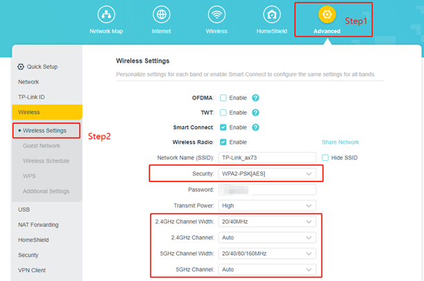 Giao diện router TP-Link