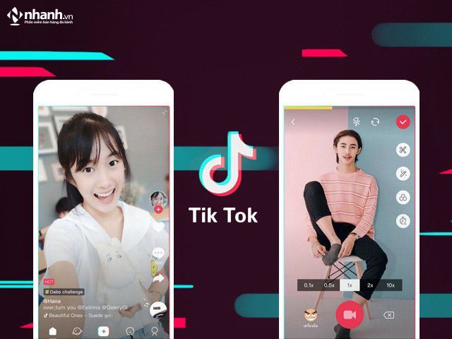 Giao diện TikTok với trend âm nhạc