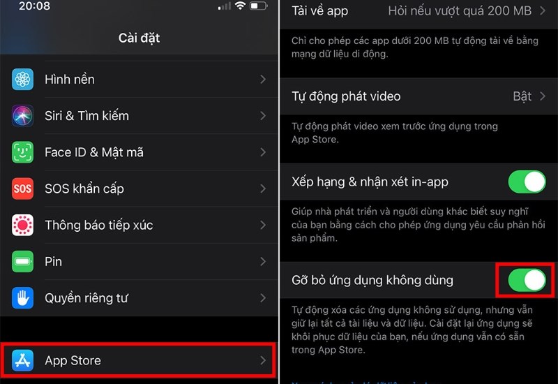 Gỡ ứng dụng không dùng