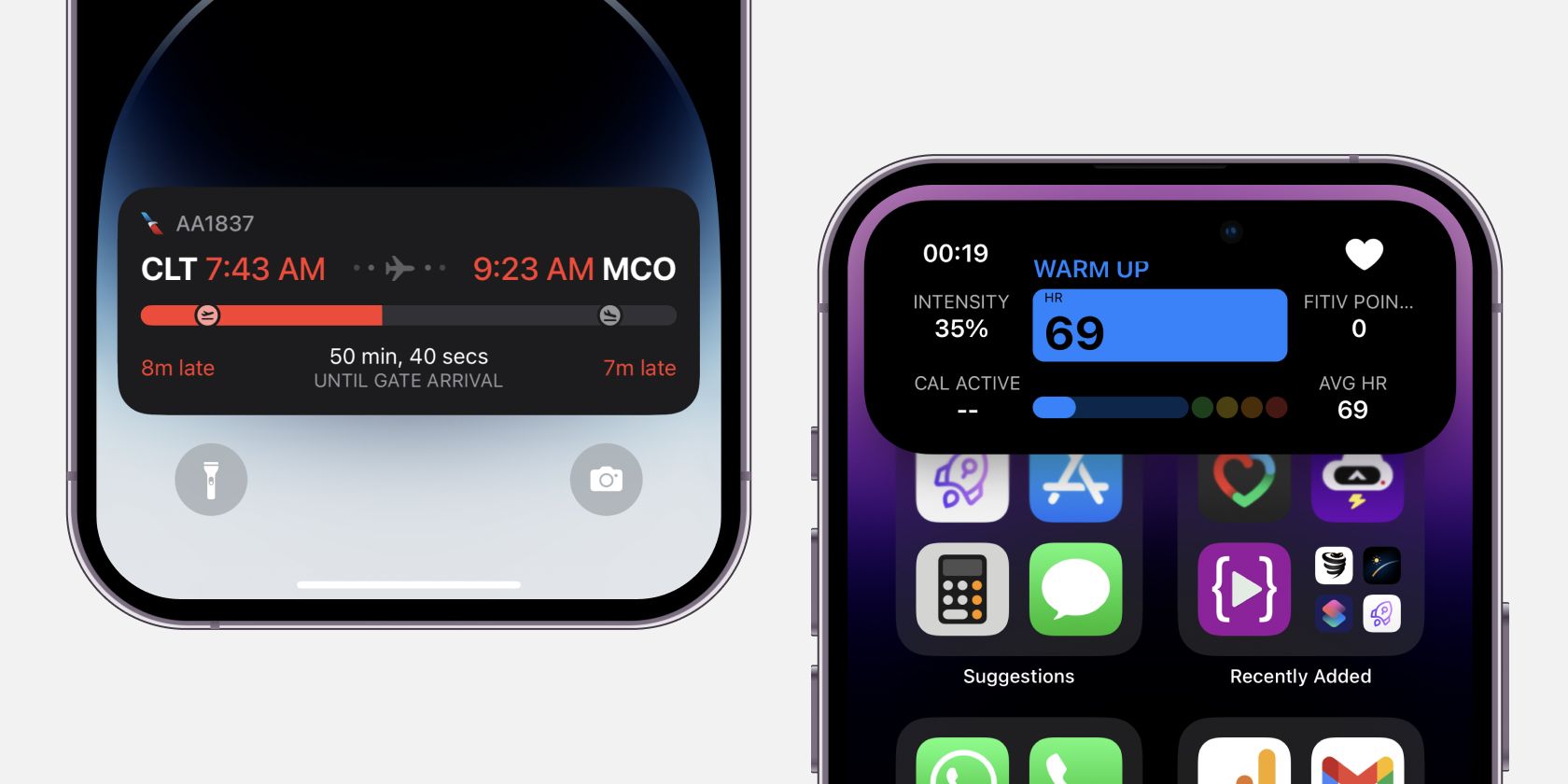 iPhone 15 Live Activities đồ ăn