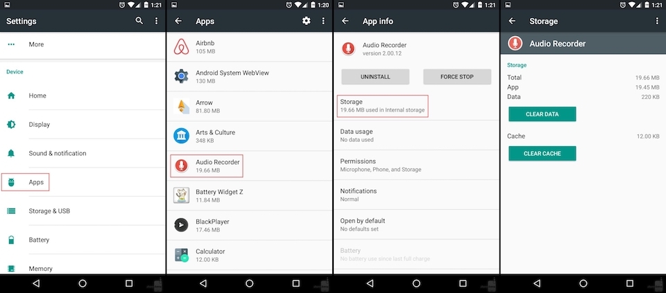 Phân biệt xóa cache và data