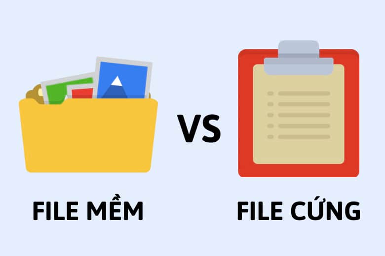 So sánh file cứng và file mềm