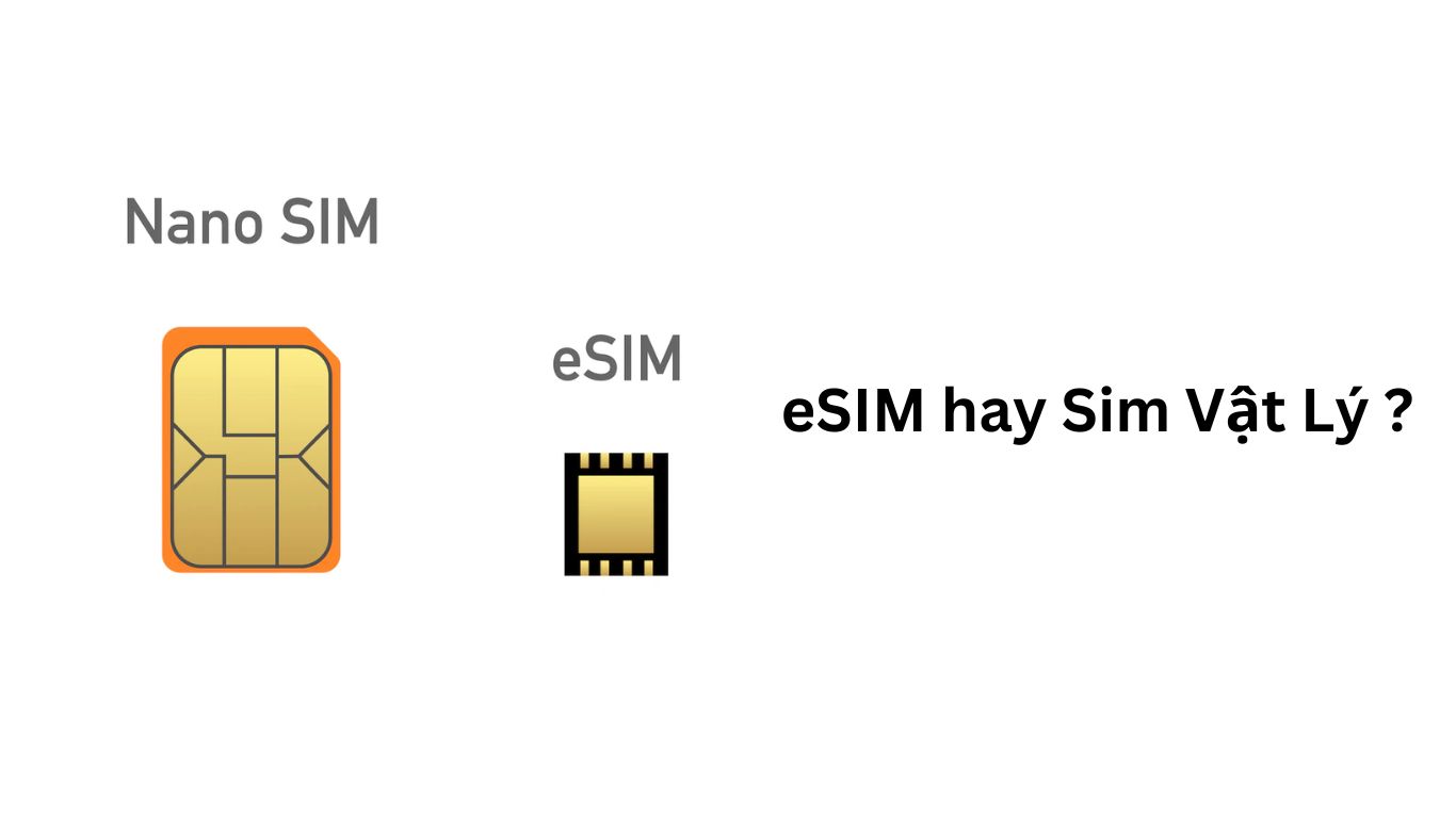 So sánh SIM vật lý và eSIM