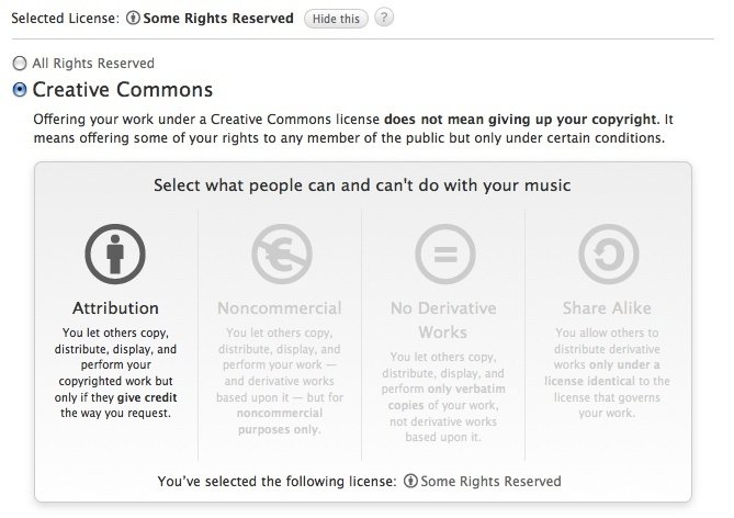 SoundCloud Creative Commons