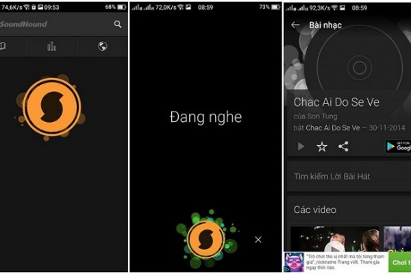SoundHound: Tìm nhạc bằng giọng