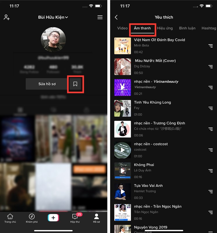 Video âm nhạc trên Tiktok