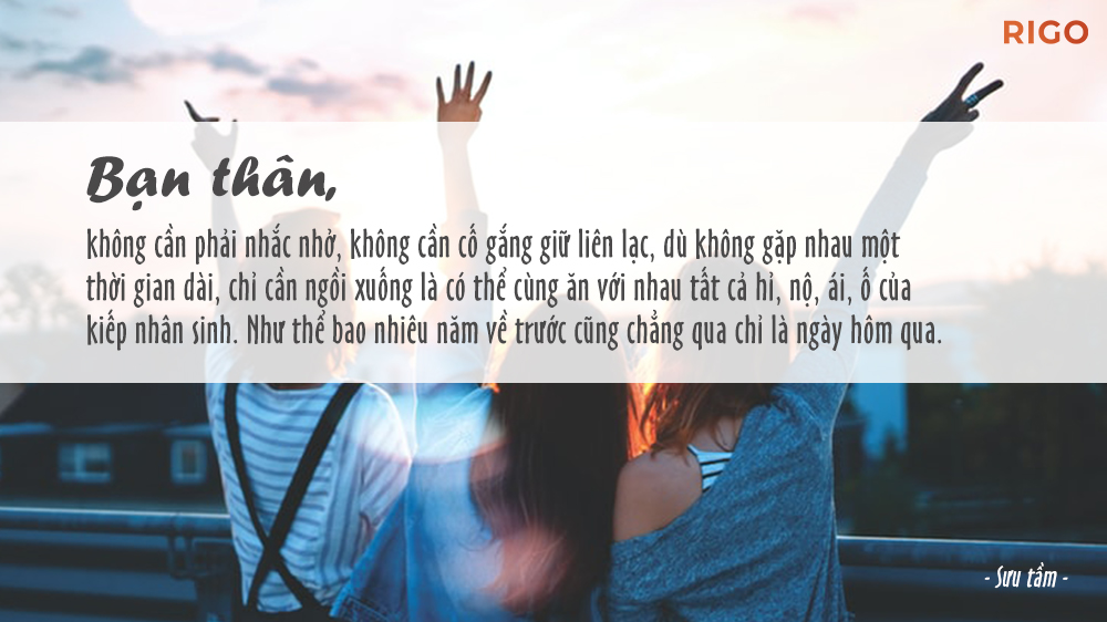 Bạn thân thấu hiểu nhau
