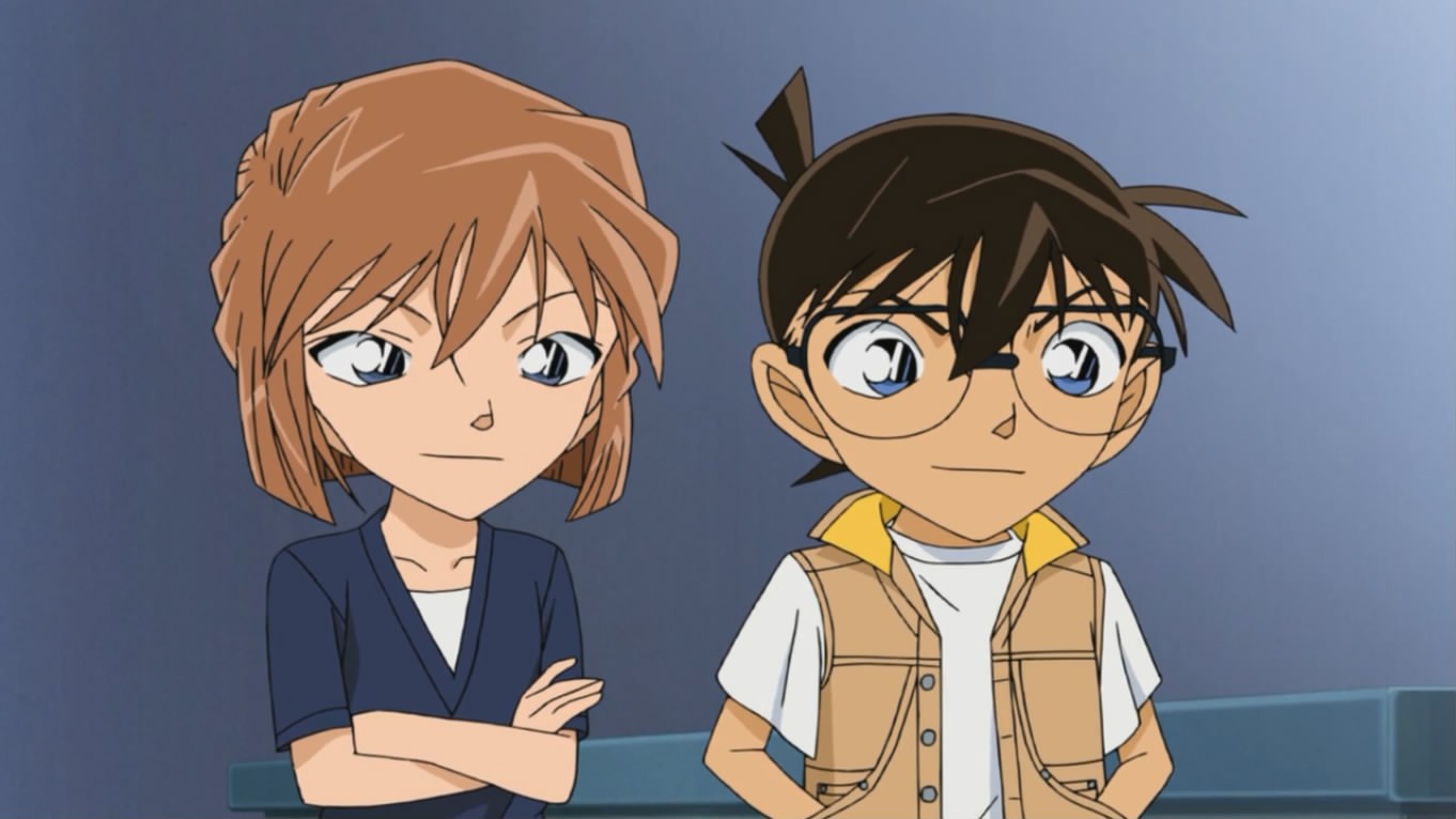 Conan và Haibara đối lập