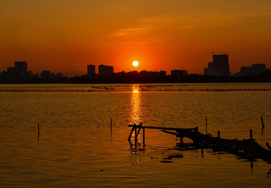 Hồ Tây chiều tà