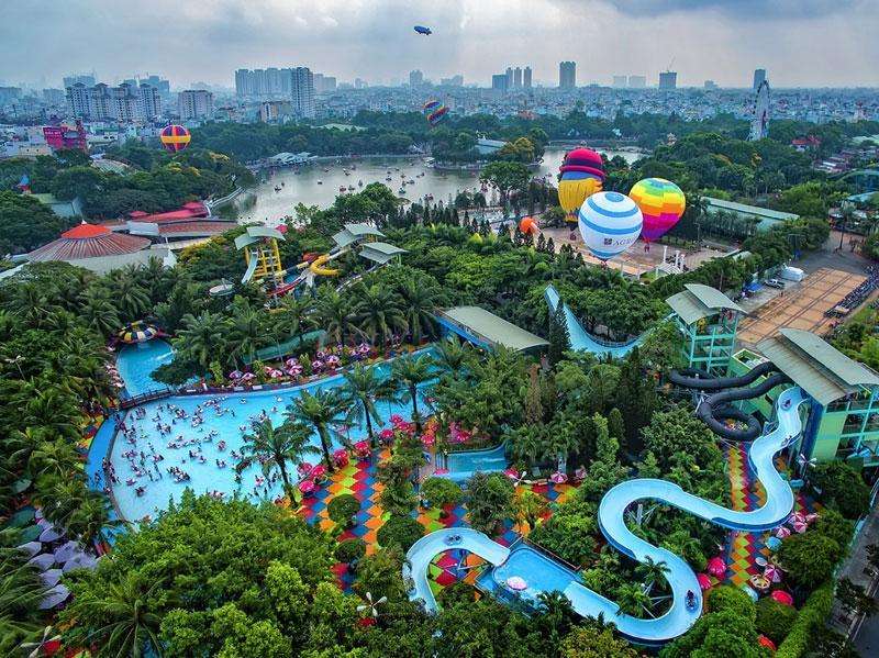 Quy mô công viên Đầm Sen