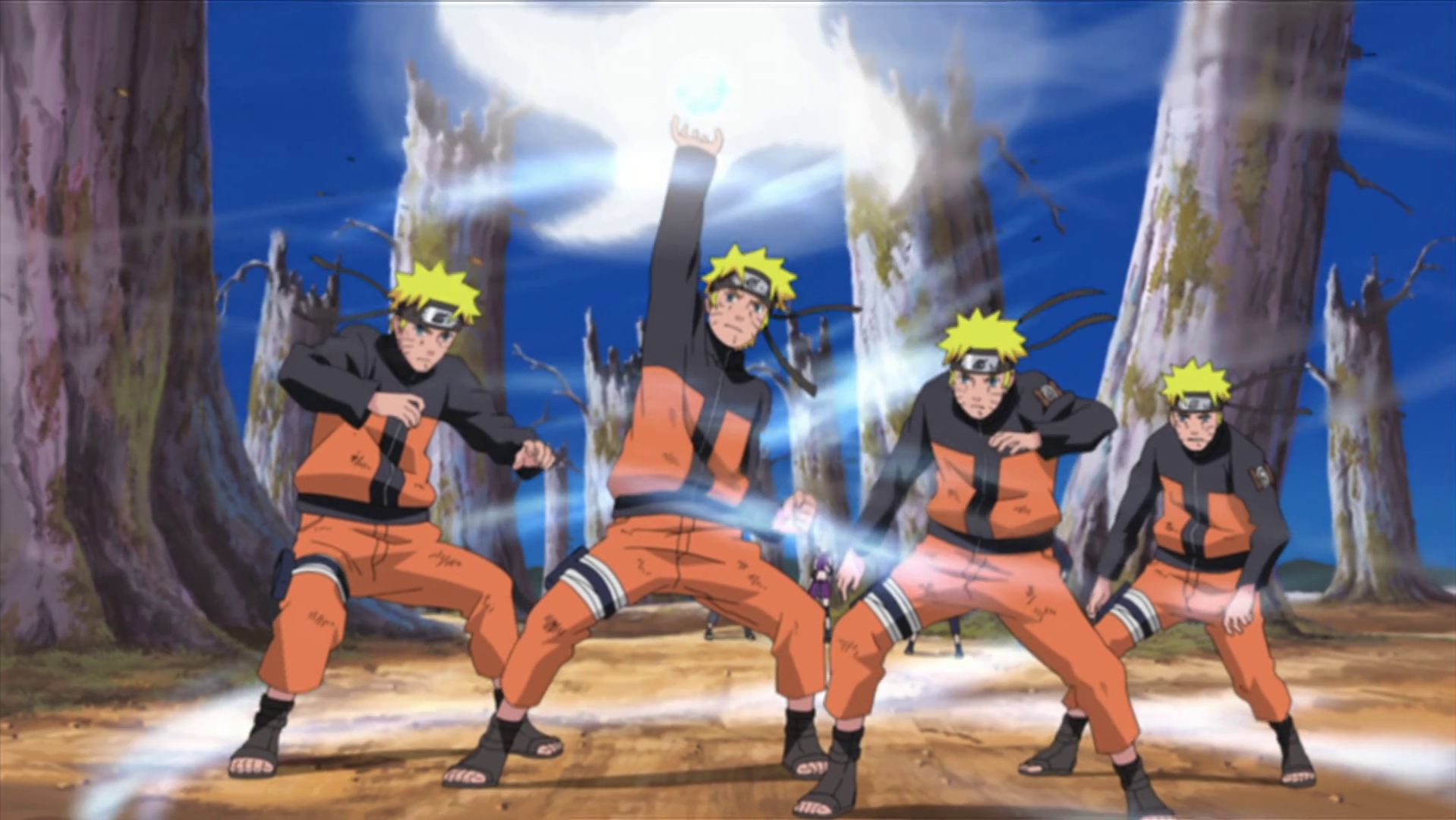 Naruto luyện tập nhẫn thuật
