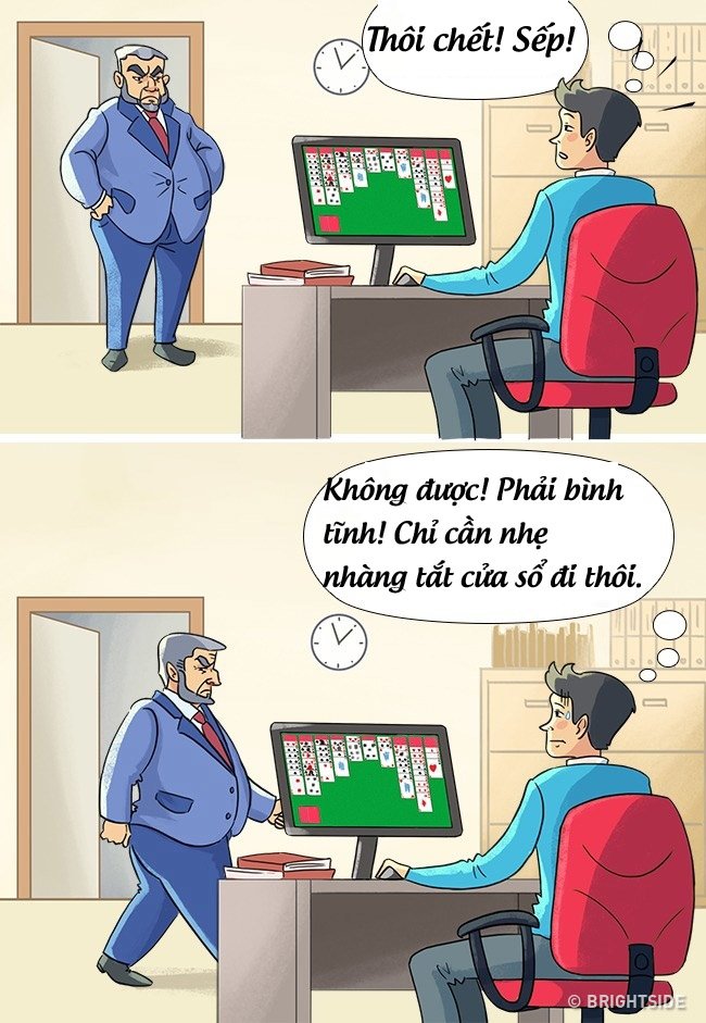 Caption hài hước dân văn phòng