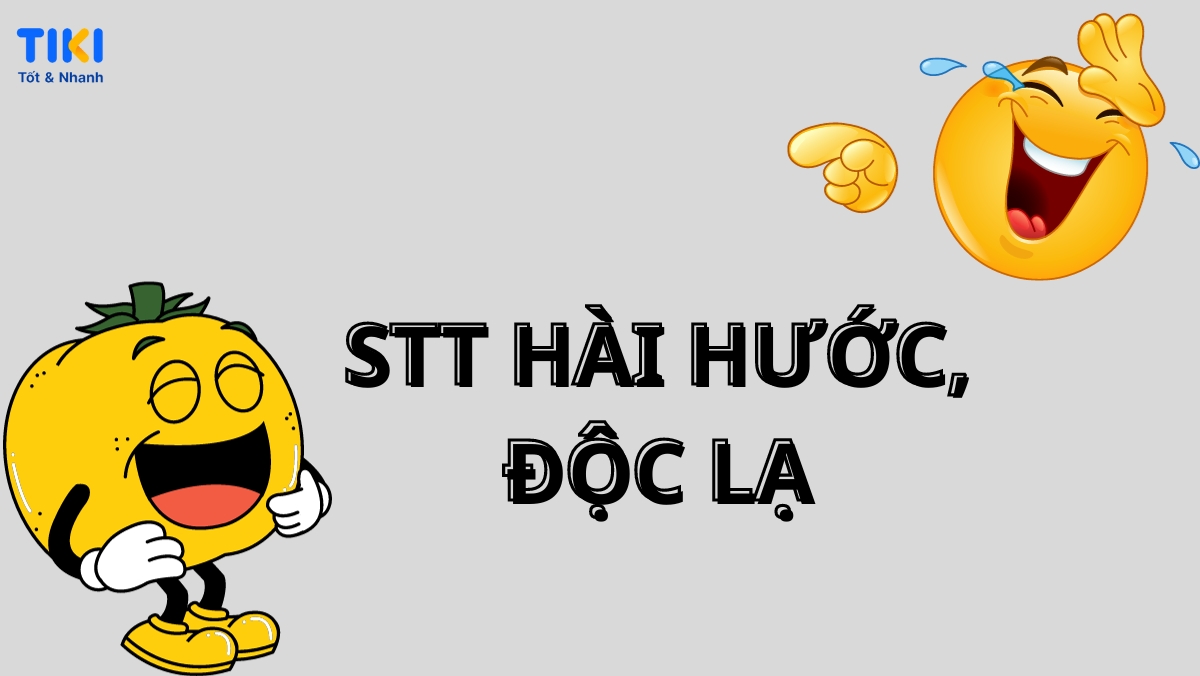 Cười tươi với caption hài hước